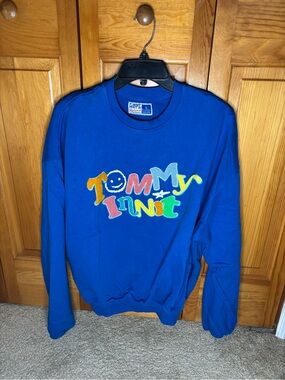 Tommyinnit Blue Graphic Crewneck Sweater